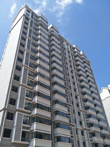 銅煤一號(hào)住宅小區(qū)牡丹園1#、2#、3#樓順利交工