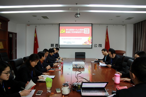 大秦置業(yè)公司：學(xué)習(xí)貫徹十九大再發(fā)力 新黨章專(zhuān)題宣講求實(shí)效