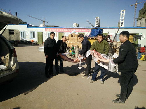 心系一線送溫暖  五會精神鼓干勁