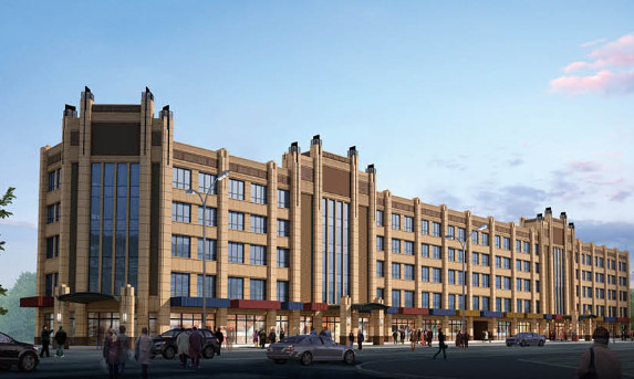 陜煤建設(shè)天工公司雅荷中央廣場1#、2#樓封頂