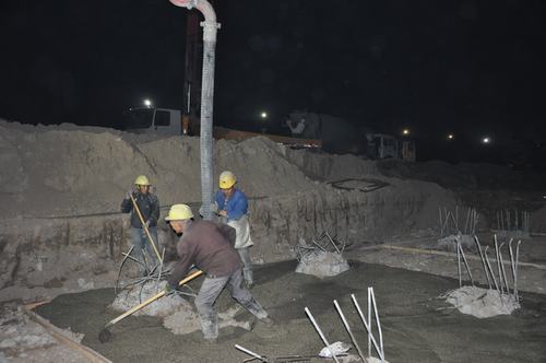 陜煤建設(shè)韓城分公司土建六項目部的“晝夜交響曲”