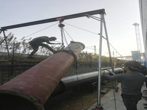 陜煤建設(shè)洗選煤運(yùn)營公司安裝第二項(xiàng)目部孟村礦井超磁外排水管路安裝施工現(xiàn)場(chǎng)紀(jì)實(shí)