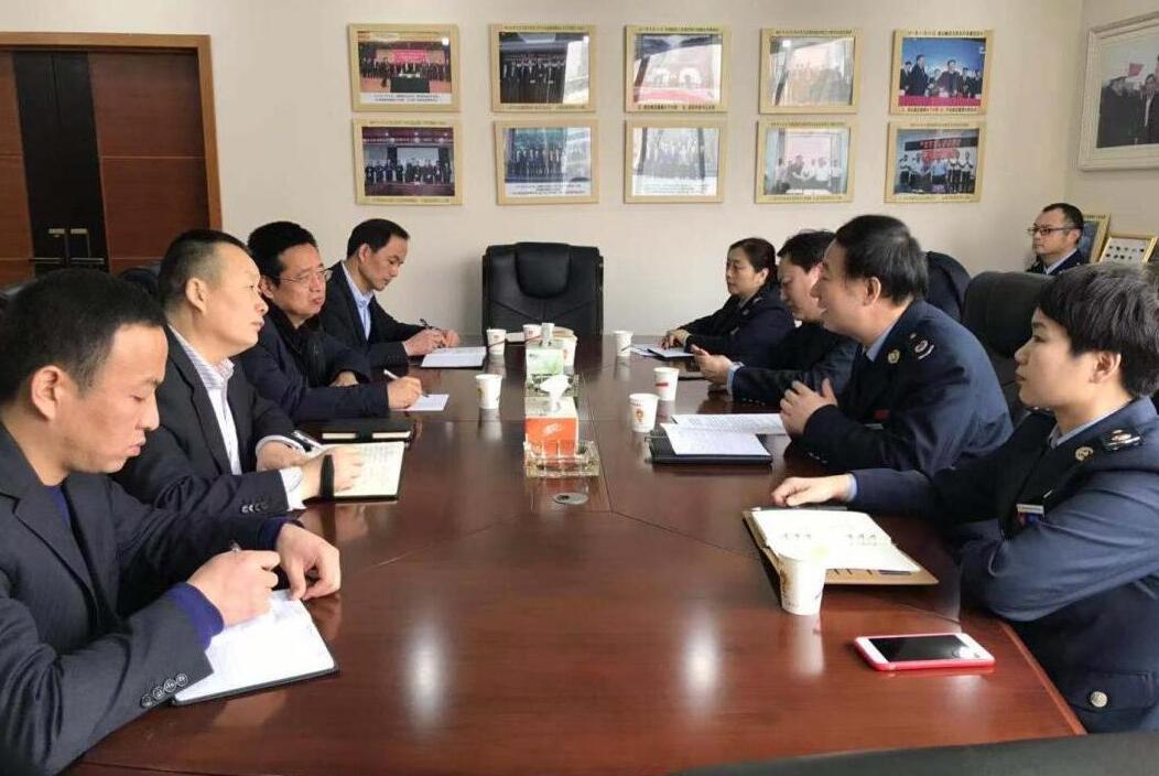 西安經(jīng)開區(qū)稅務(wù)局蒞臨建設(shè)集團(tuán)指導(dǎo)工作