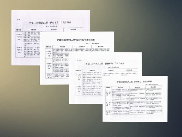 陜煤建設(shè)礦建二公司機關(guān)作風(fēng)整治如火如荼