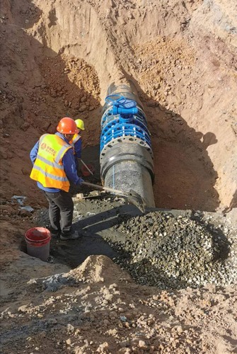 陜煤建設(shè)路橋分公司小保當(dāng)一、二號礦井復(fù)用水輸水管道（一期）工程順利完工