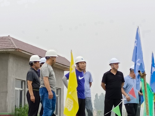 山東省淄博市水利局調(diào)研小組深入陜煤建設(shè)路橋分公司山東項目施工現(xiàn)場檢查指導工作