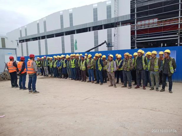 陜煤建設漢中分公司漢鋼新建中厚板項目：搶抓十月黃金期，工程建設加速度