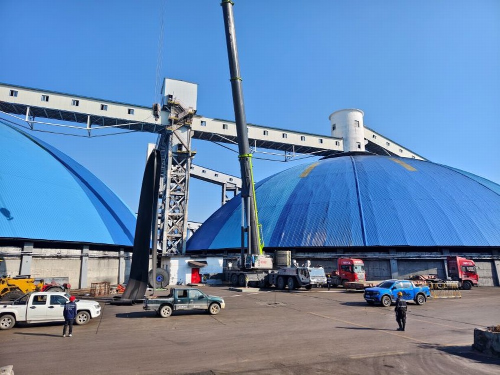 陜煤建設(shè)洗選煤運(yùn)營(yíng)公司第三項(xiàng)目部：風(fēng)雨無阻保生產(chǎn)，103 膠帶機(jī)更換帶面工程紀(jì)實(shí)